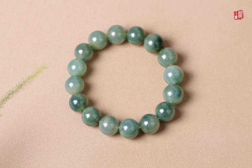 天然翡翠手串 珠径：12mm 商品图5