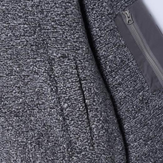 23768SDSA男士秋冬新款痞帅男装简约拼接拉链立领连帽鹅绒服假两件宽松 商品图3