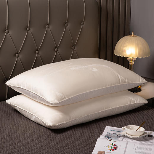 多喜爱 美眠康 冰姿枕蚕丝蛋白枕 真蚕丝高回弹超柔软 珍珠白/珊瑚粉 商品图7