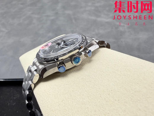 N1欧米茄超霸计时系列 超霸月球表 第四代超霸 黑盘超霸 定制透底Cal.3861手动上链机械机芯 男士腕表 表径42mm 商品图5