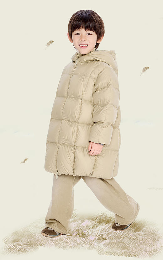 Jnby  25年冬款  中长款鹅绒服  1X0C10030 商品图0