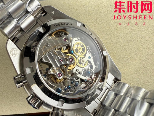 N1欧米茄超霸计时系列 超霸月球表 第四代超霸 银盘超霸 定制透底Cal.3861手动上链机械机芯 男士腕表 表径42mm 商品图7