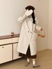 赠送手套【轻奢双面尼】2520（羊毛➕天丝）韩系氛围感长款双面尼连帽大衣外套-喜出 商品缩略图0