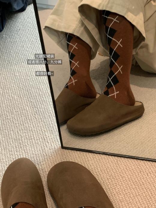 MIU MIU菱格小腿袜 商品图4