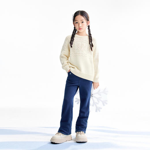 【实体店同款】女童全腰长裤冬季新款安奈儿童装AG546066 商品图3