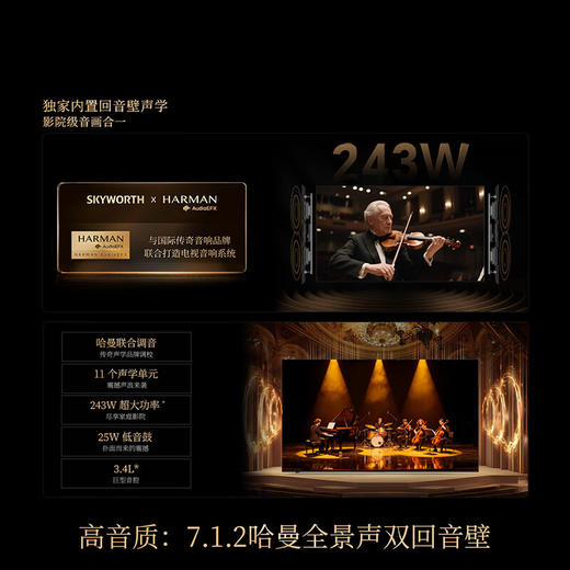 创维壁纸电视A7F Pro 75英寸超薄壁画艺术 miniled平板智能家电液晶   75A7F PRO 商品图5