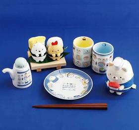 日本SAN-X轻松小熊角落生物寿司系列手握杯酱油壶