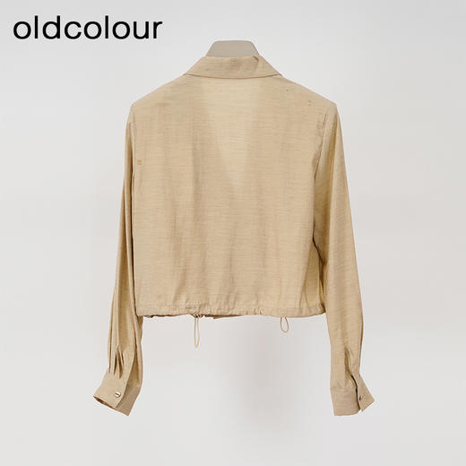 oldcolour欧珂春季时尚新款商场同款纯色长袖短外套女Q140402A1 商品图1