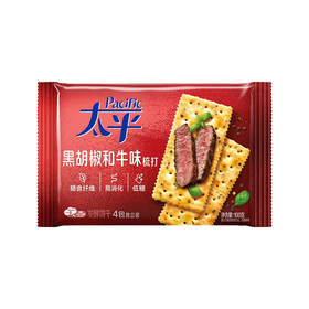 太平100g黑胡椒和牛味梳打饼干