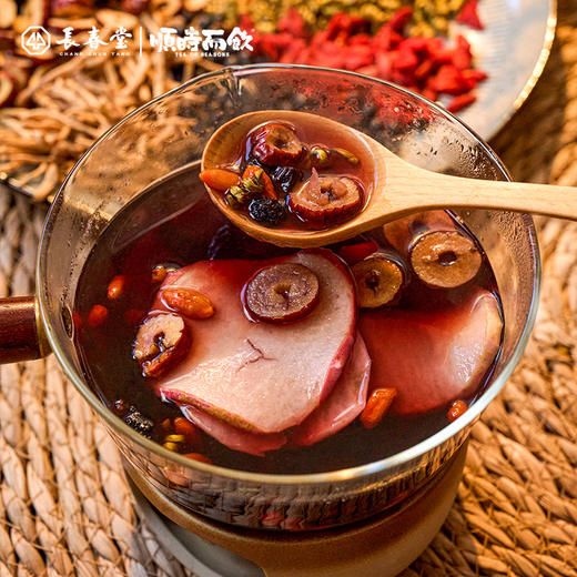 顺时而饮 | 古法小甜汤灵芝石斛桂圆汤50g（内置2小包）2-3人份 商品图4