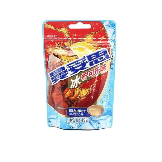 曼妥思脆皮软心珠充气糖果（冰柠可乐味）45g袋装 商品图0