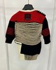 女款拼色条纹短袖针织衫zh005 商品缩略图1