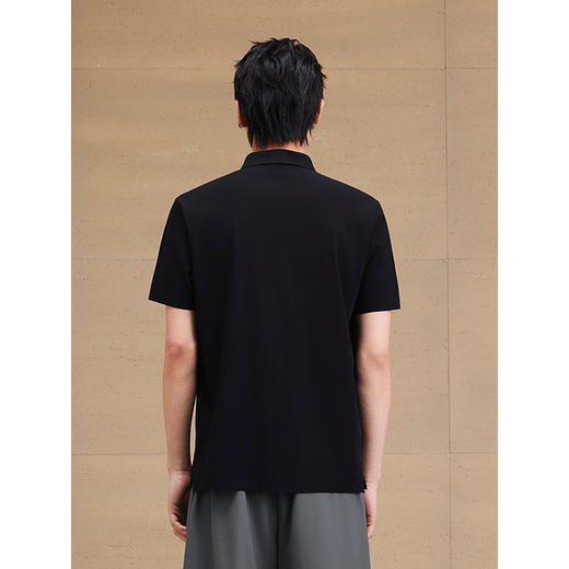 【凉感】GXG男装 门襟反光运动polo衫短袖男休闲上衣 25夏新品 商品图3