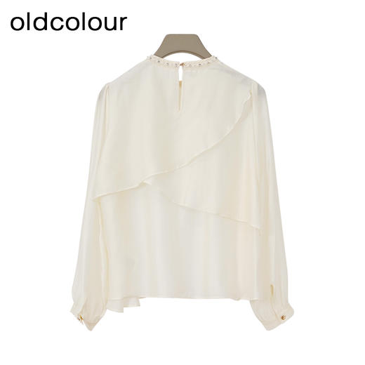 oldcolour欧珂春季新款商场同款时尚纯色长袖套头衫女Q140122A1 商品图1