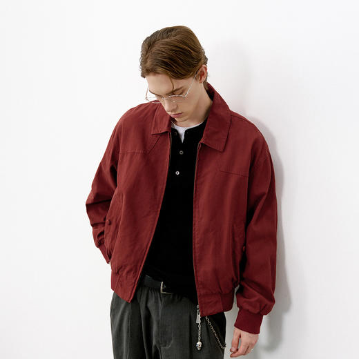 714street美式复古MA1飞行夹克男款2026春季水洗收腰廓形短款外套 商品图0