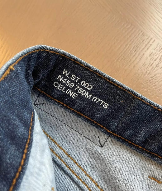 Celine 25秋冬磨毛加厚直筒牛仔裤8110801 商品图9