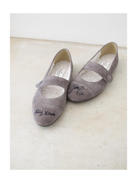 Kaiy Xiao 魔法学院系列  KAIYXIAO GIRL 绑带毛绒刺绣玛丽珍 商品图2