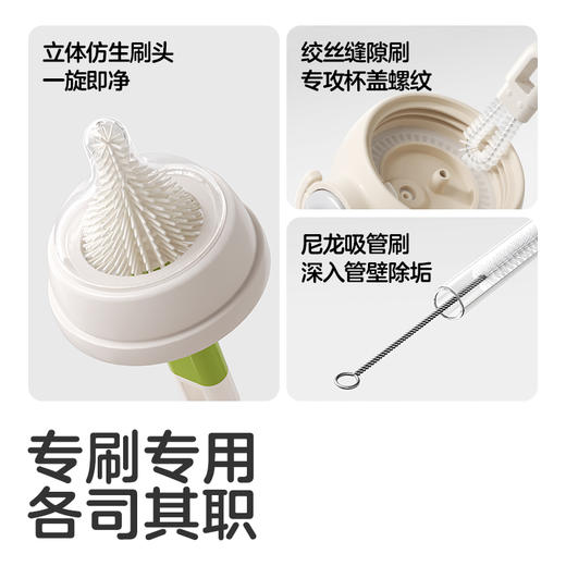 【新品上新】KUB可优比便携奶瓶刷新生婴儿专用洗奶瓶刷子硅胶清洗工具套装 商品图2