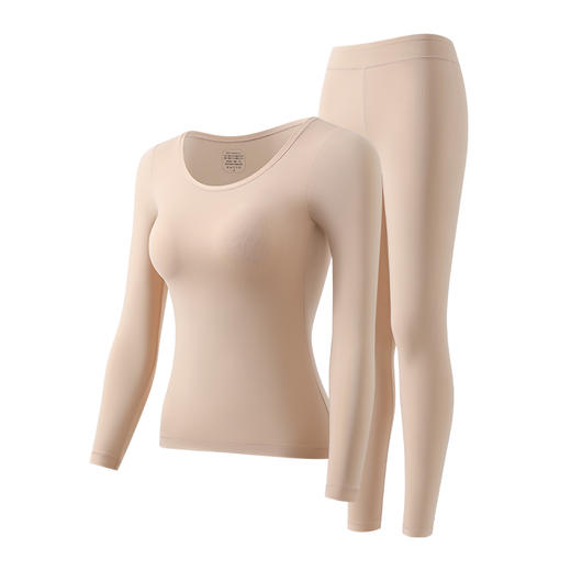 🌈【自带一体胸垫 免穿bra】😘诗慕小姐山茶花香氛隐形美肤衣套装 3770款 🌿自发热黑科技➕玻尿酸保湿➕山茶花油滋润 商品图6