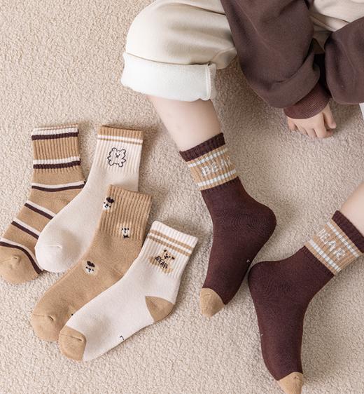 老米优品🎈2组共10双 ￥29.9！加购后一起拍下《儿童加厚毛圈袜》精心设计的袜口弹性恰到好处!儿童袜子卡通中筒棉袜男童女童袜1-12岁中大童 商品图1