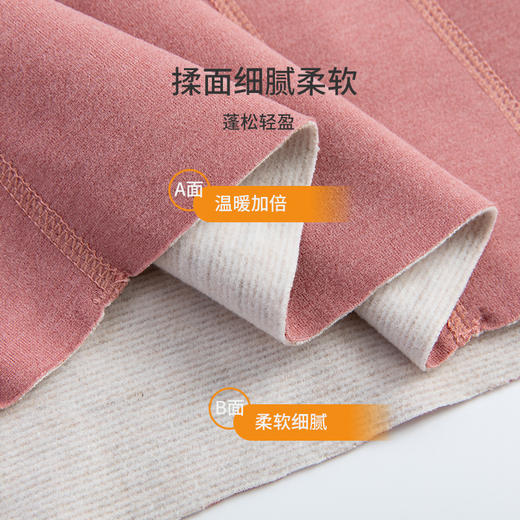 红金羊毛蚕丝保暖内衣秋冬季加绒加厚男女款保暖套装625626 商品图4