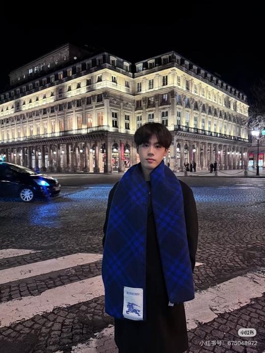 全智贤同款Burberr*羊毛格子围巾 商品图9