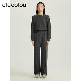 oldcolour秋季新品纯色韩版时尚简约气质百搭宽松女套装Q321403A1