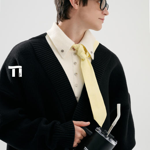 TIWILLTANG启世录“谧屿煦桁”假两件套头毛衫 商品图3