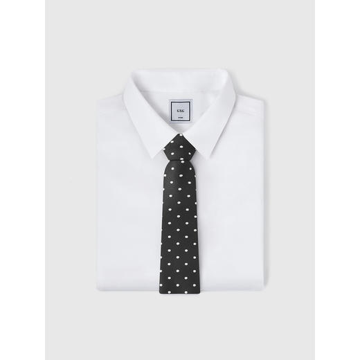 GXG领带简约商务波点衬衫西装正装时尚休闲黑色条纹领带 商品图3