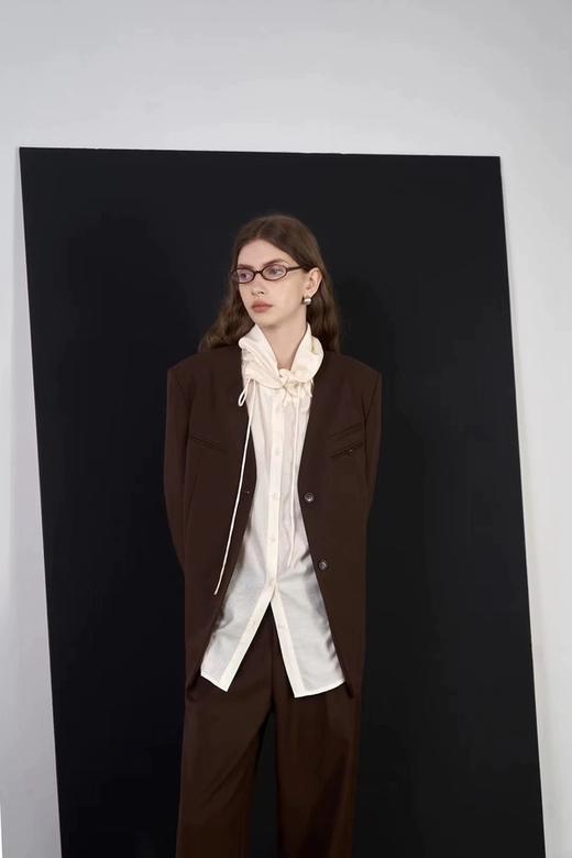 LNNNS 极简设计感咖色西装外套 20763 商品图5