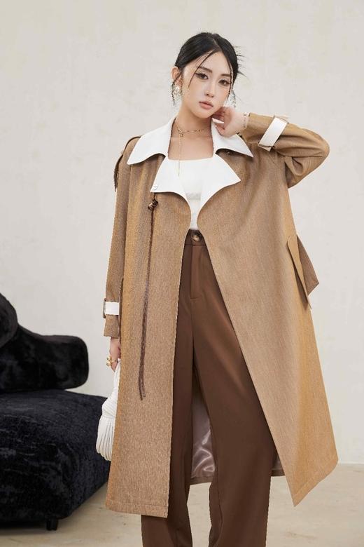 Le Malene 法式优雅宽松休闲长款大衣外套 20796 商品图2