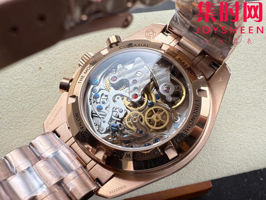 N1欧米茄超霸计时系列 超霸月球表 第四代超霸 金超霸 定制透底Cal.3861手动上链机械机芯 男士腕表 表径42mm 商品图7