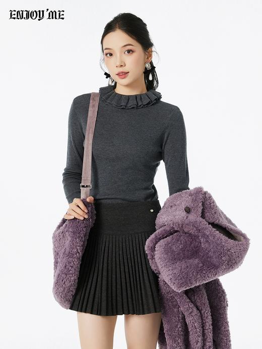 【门店同款】ENJOY冬季“相聚时刻”木耳花边高领针织 167595122 商品图1
