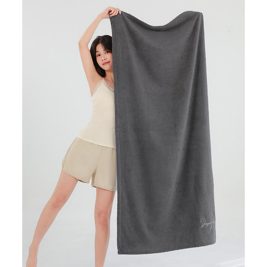 官网一套590+ ST家100%棉亲肤毛圈毛巾浴巾  手写体刺绣 专属设计感 吸水沙滩巾洗脸巾 商品图1