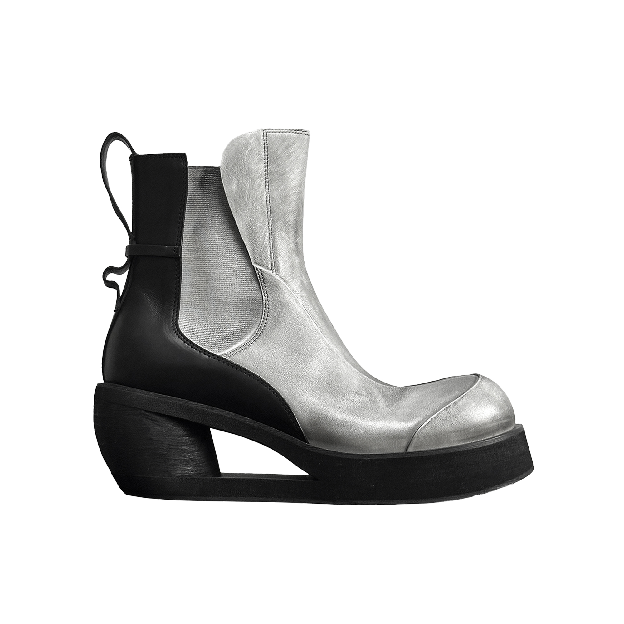SCRY Dig Lug Boots "Black/White Rub"鞋履