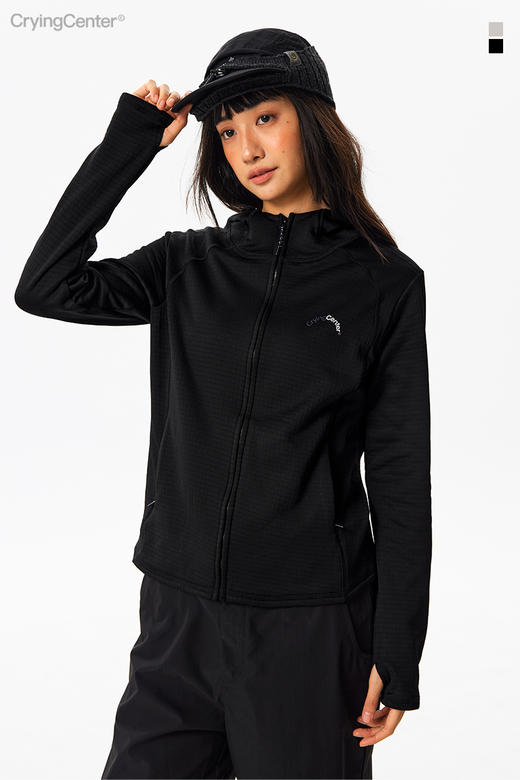 CryingCenter 连帽修身抓绒长袖 秋冬内胆卫衣 男女款 哭喊中心 商品图4
