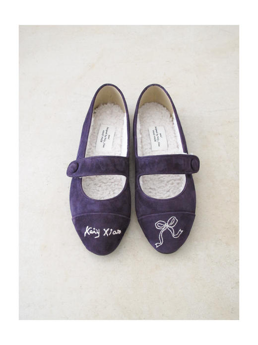 Kaiy Xiao 魔法学院系列  KAIYXIAO GIRL 绑带毛绒刺绣玛丽珍 商品图4