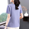 冰丝短袖t恤女2025年新款夏季大码女装宽松显瘦上衣胖mm遮肚半袖 商品缩略图4
