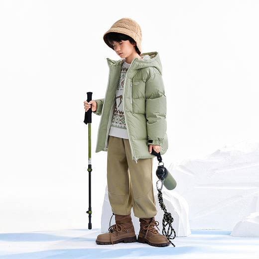 【实体店同款】男童中长款羽绒服冬季新款安奈儿童装AB545362 商品图5