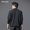 PINLI品立2025秋季新款宽松立领套头纯色卫衣可收缩下摆上衣男潮B253109097 商品缩略图2