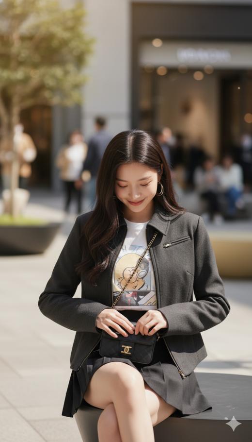 TB拉链装饰短款羊毛夹克 商品图5