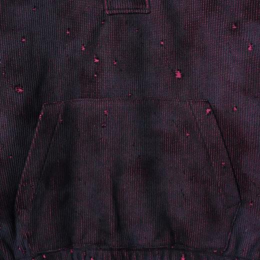 38553SDSA秋冬新款痞帅男装韩版拉链立领双色针织连帽卫衣下摆松紧百搭 商品图3