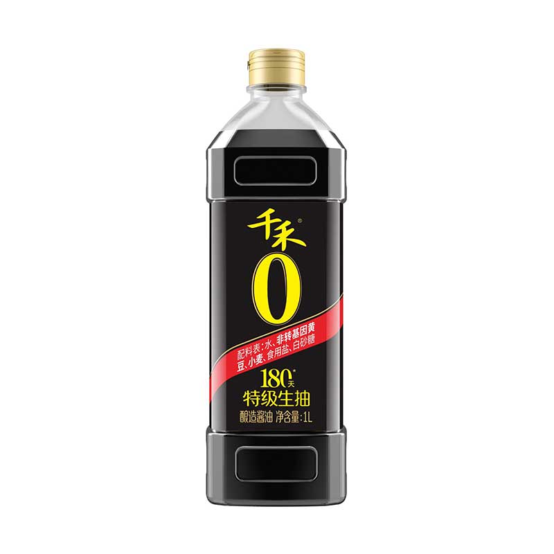 千禾180天零添加酱油（特级生抽）1L