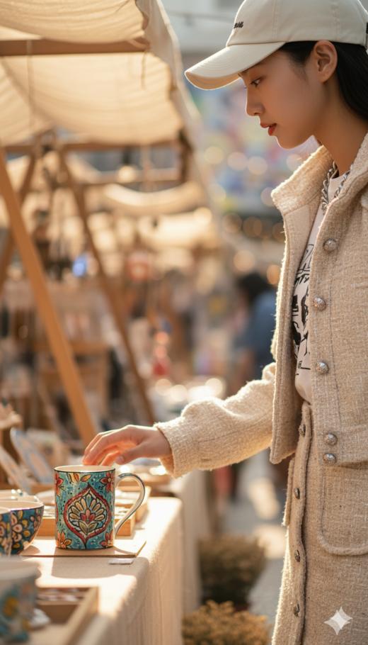 CN单排扣双口袋半裙 商品图2