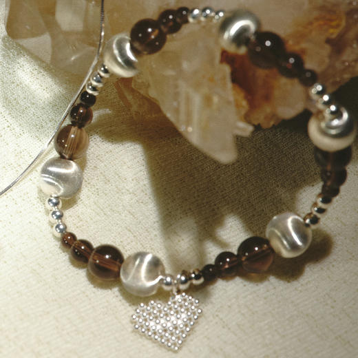 【秋冬新款】alodia.co 品牌直发 茶趣琥珀琉光茶晶手链 可露丽棕猫眼珠设计款925银礼物小众弹力绳 商品图8