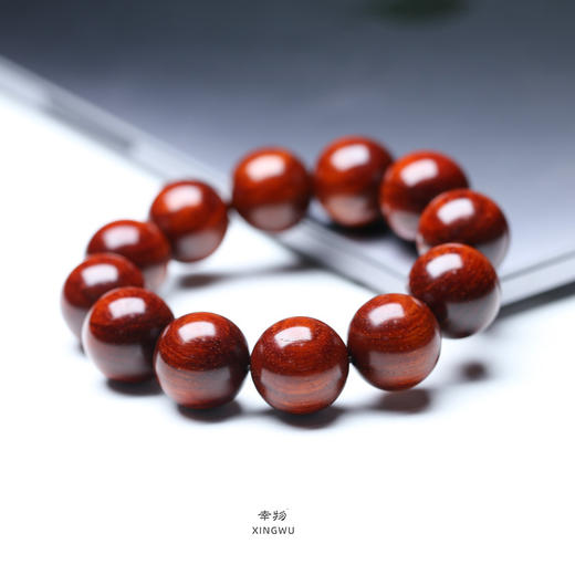 【青山特惠】2.0*12颗4星带金星小叶紫檀手串 t22 商品图2