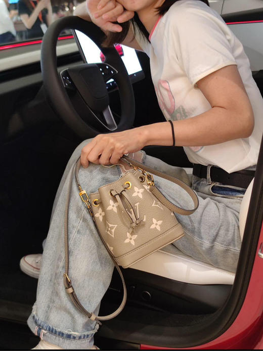 LV NOE 水桶 nano 大象灰 牛皮 芯片款 商品图4