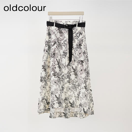 oldcolour欧珂春季新款商场同款时尚宽松碎花半身裙女Q140607A1 商品图0
