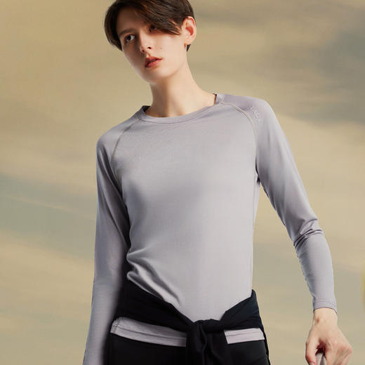 TAGX探观蓝鲸丝女式羊毛打底衫2025年秋冬户外运动保暖透气长袖 商品图4
