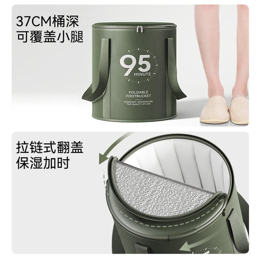 可折叠泡脚袋高深过小腿家用便携式足浴神器洗脚盆保温泡脚桶恒温冬季居家泡脚神器 商品图2